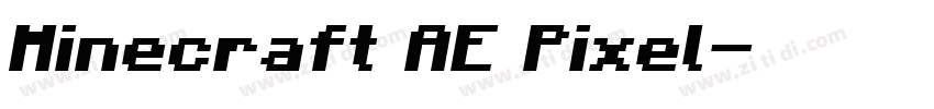 Minecraft AE Pixel字体转换